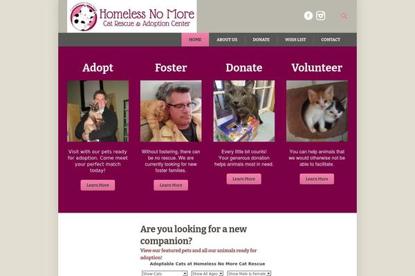 Pet-rescue theme site design template sample