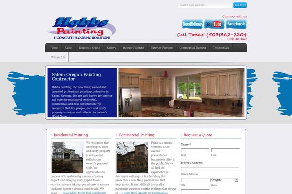Enterprise theme site design template sample