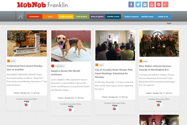 hobnobfranklin.com site used Hobnob-local