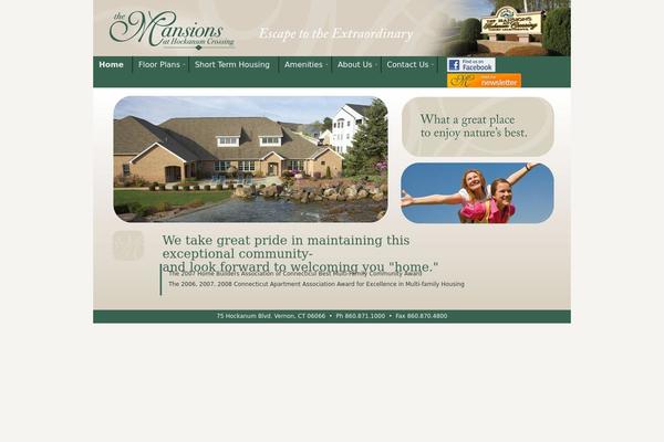 Mansion theme site design template sample
