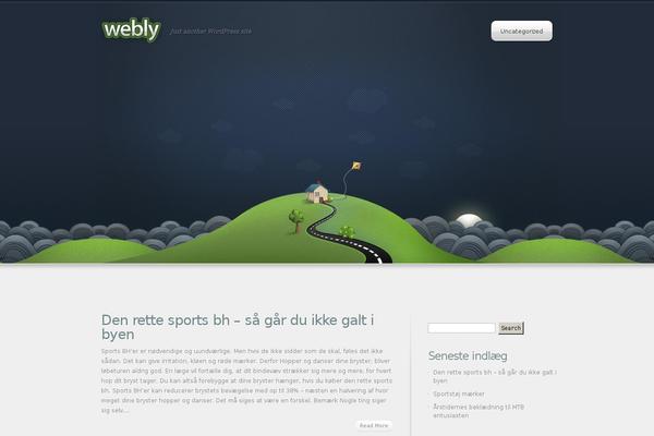 Webly theme site design template sample