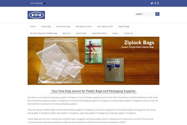 Total theme site design template sample