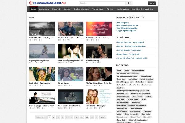 deTube theme site design template sample