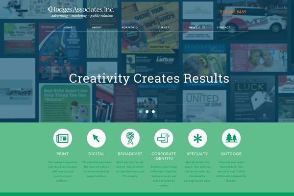 Hodges theme site design template sample