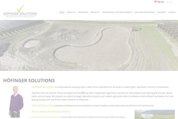 Jupiter theme site design template sample