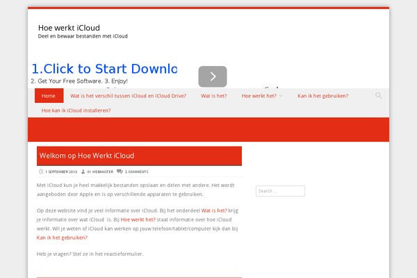 Discovery theme site design template sample
