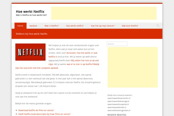 Discovery theme site design template sample