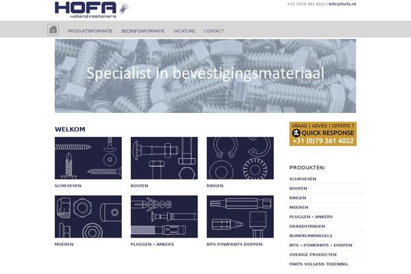 hofa.nl site used Sparky