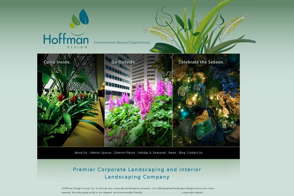 Hoffman theme site design template sample