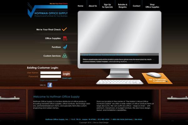 Hoffman theme site design template sample