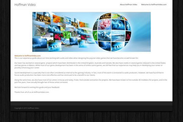 Infinite theme site design template sample