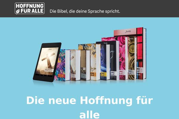 hoffnungfueralle.com site used Swiss-wp
