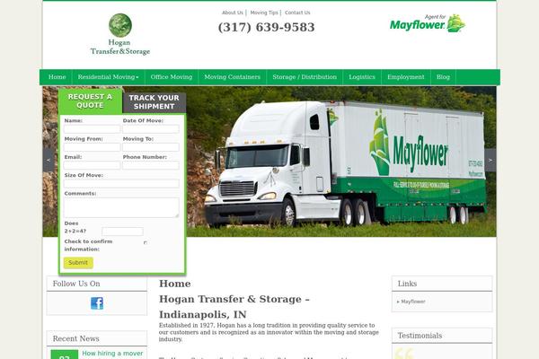 Mayflower theme site design template sample