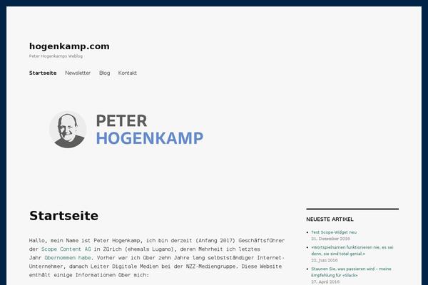 Twenty Sixteen theme site design template sample