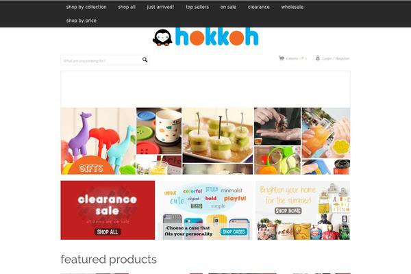 hokkohshop.com site used Pixels