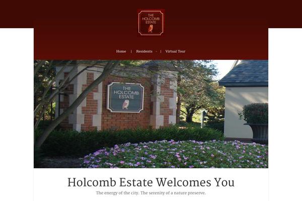 holcombestate.com site used Cortina