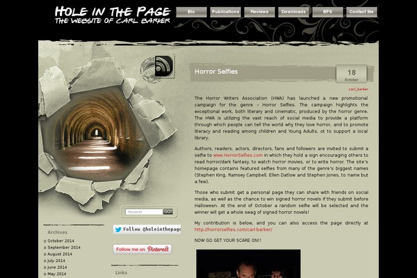 holeinthepage.co.uk site used Rustic-portrait