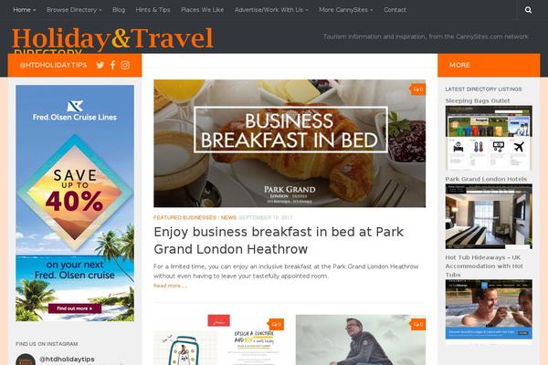 Hueman Child theme site design template sample