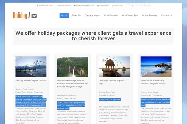 The7 theme site design template sample