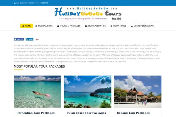 Trendy Travel theme site design template sample