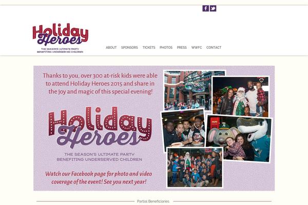 holidayheroes.org site used Hh