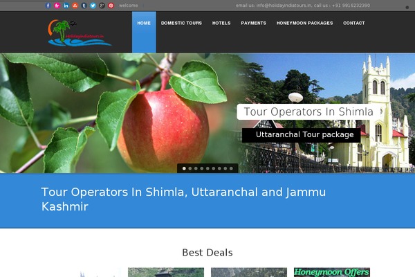 Tour Package theme site design template sample