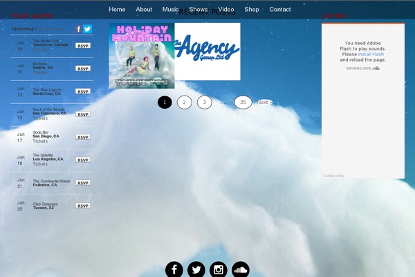 Markup theme site design template sample
