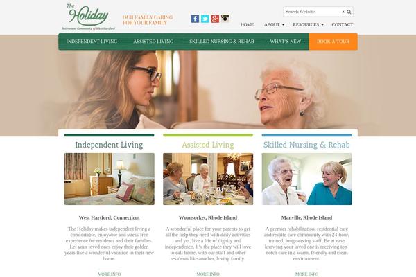Holiday theme site design template sample