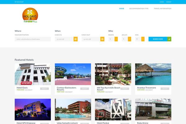holidaysinkeralam.com site used Scribbles