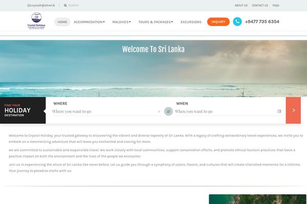 holidayssrilanka.com site used Travelpress