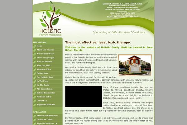 Default theme site design template sample