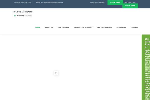 Finance theme site design template sample
