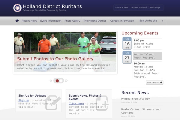 hollanddistrictruritans.org site used Ruritan