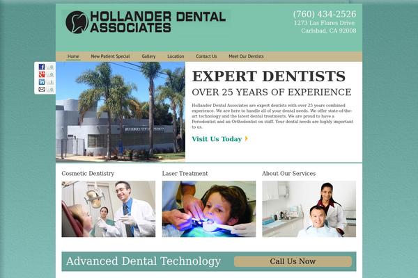 Frontend theme site design template sample
