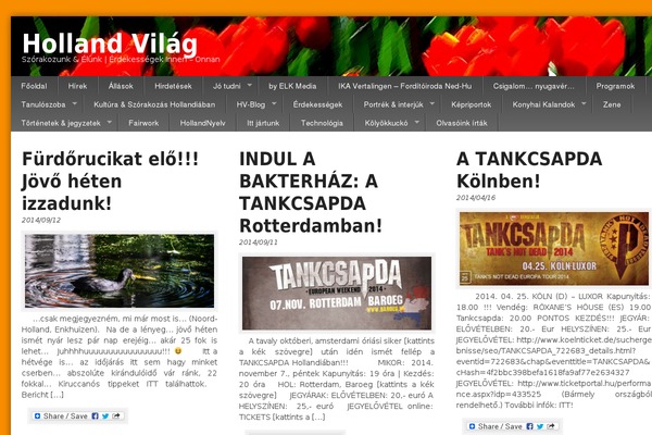 Magazine Flow theme site design template sample