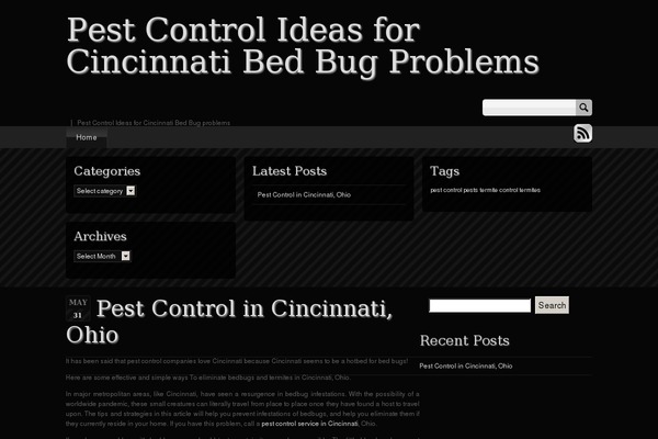 Sleek-black theme site design template sample