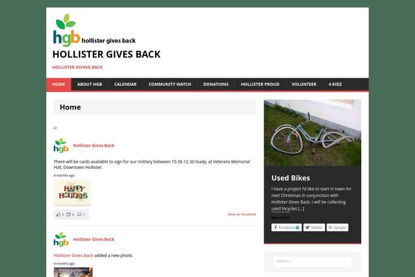MH Magazine lite theme site design template sample