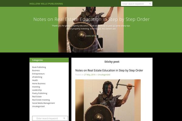 Green Garden theme site design template sample