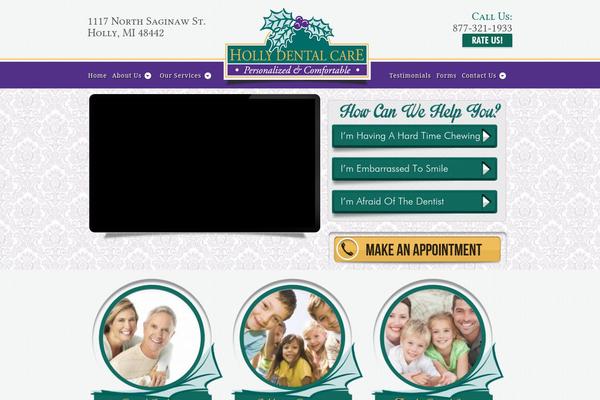 Hunter theme site design template sample