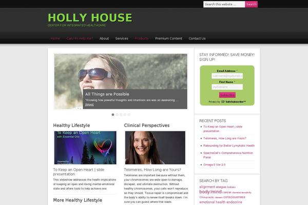 Magazine theme site design template sample