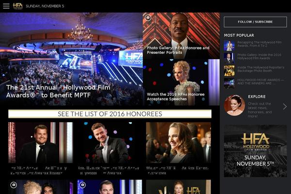 hollywoodawards.com site used Basetheme15