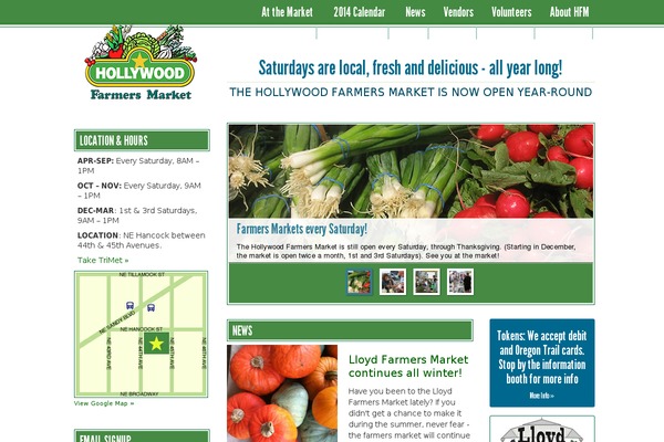 hollywoodfarmersmarket.org site used Hollywood