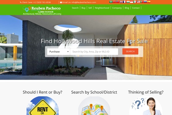 Real Spaces theme site design template sample