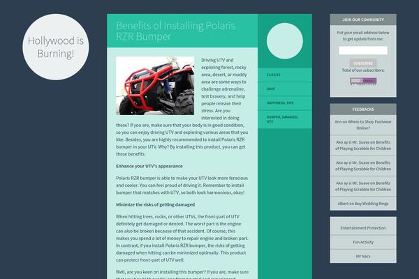 Flounder theme site design template sample