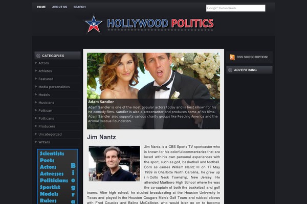 iMovies theme site design template sample