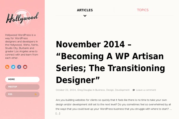 On Topic theme site design template sample