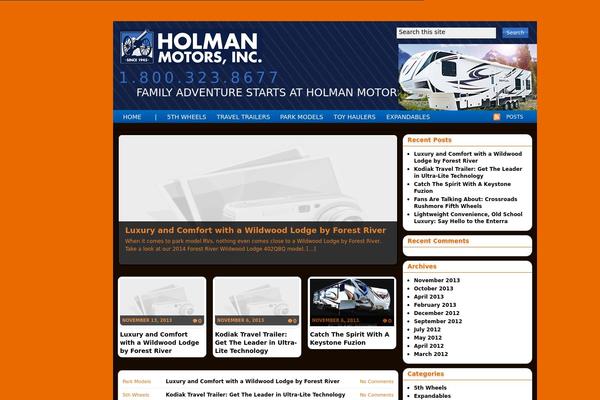 holmanrvreviews.com site used Holman_skin_theme