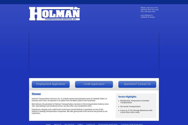 holmantransport.com site used Holman