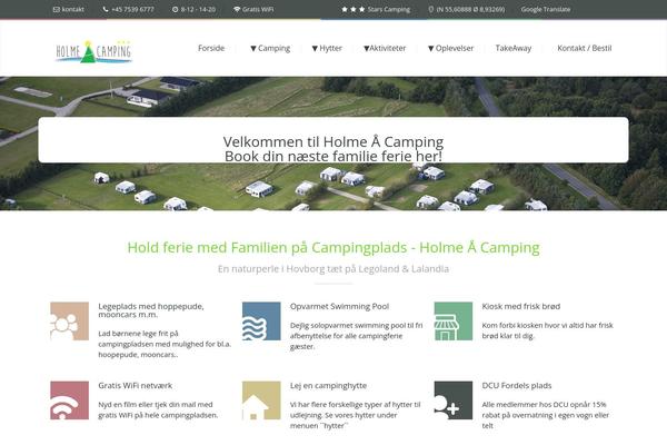 Campingvillage theme site design template sample