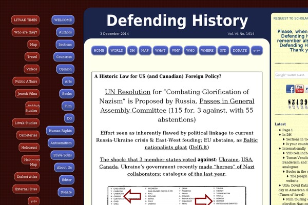 holocaustinthebaltics.com site used Defendinghistory